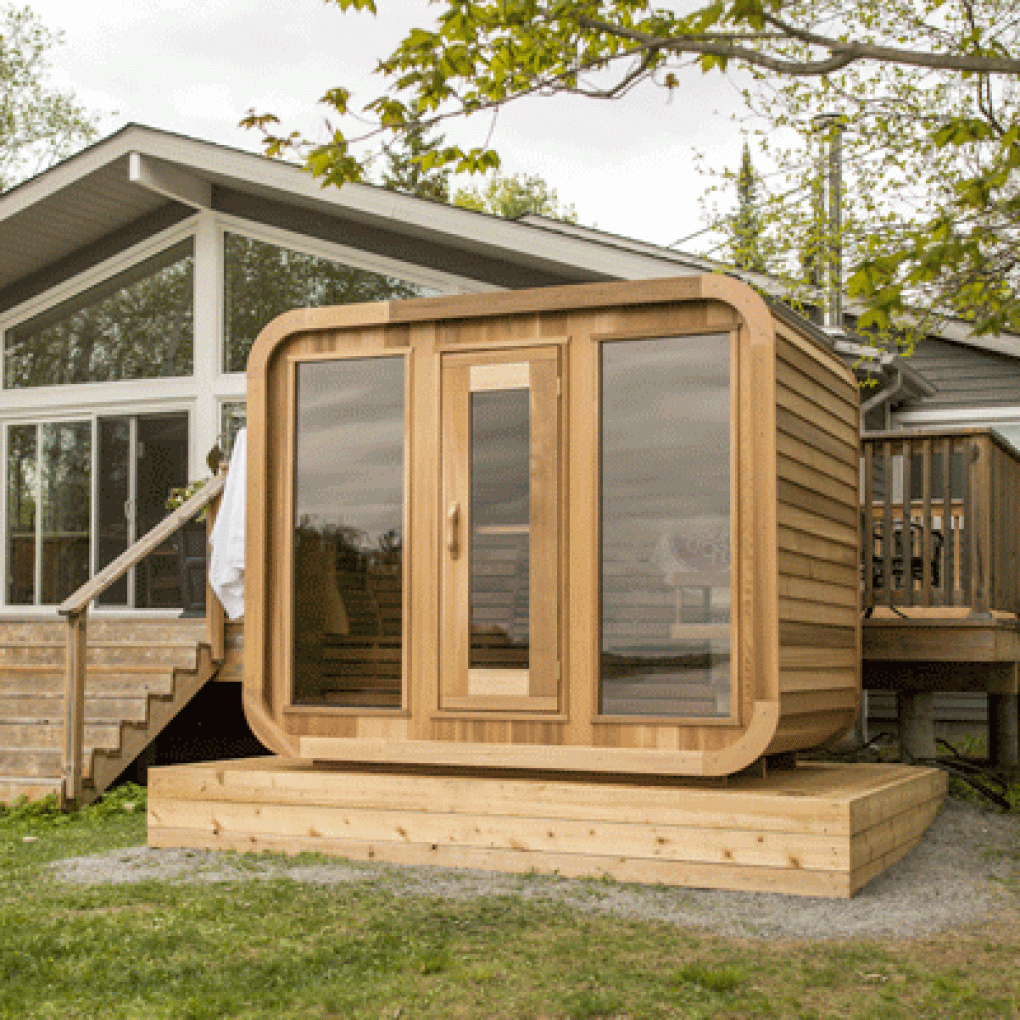 Luna Saunas outdoor sauna exterior